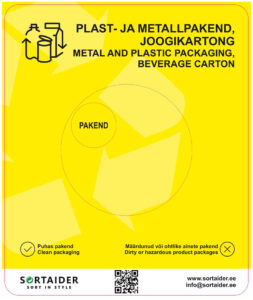 Plast- ja metallpakendi sorteerimisjuhend